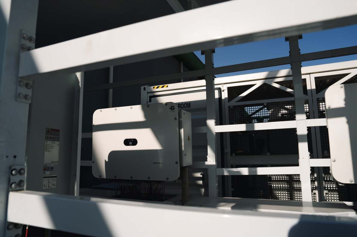String inverter installed in an IRIS inverter station